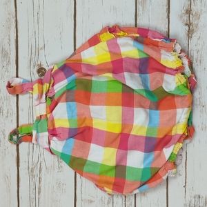 Absorba Plaid Bubble Romper 3-6M